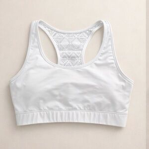 Zyia active white bomber sports bra 🤍